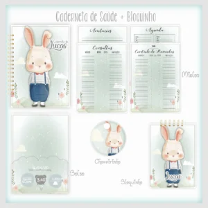 Arquivo Digital KIT Caderneta de vacina COELHINHO 02