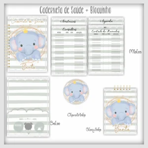 Arquivo Digital KIT Caderneta de vacina ELEFANTINHO 3