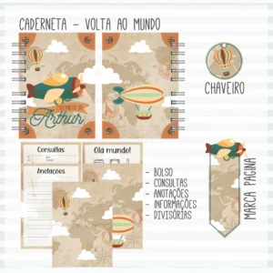 Arquivo Digital KIT Caderneta de vacina AVIÃO 2