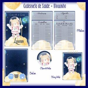 Arquivo Digital KIT Caderneta de vacina URSO ASTRONAUTA 1