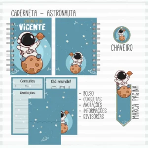 Arquivo Digital KIT Caderneta de vacina Astronauta 2