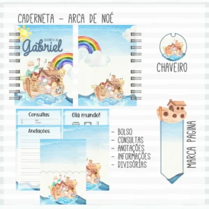 Arquivo Digital KIT Caderneta de vacina ARCA DE NOÉ 2