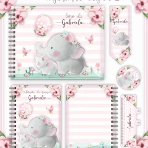 Arquivo Digital KIT Caderneta de vacina ELEFANTINHA 01