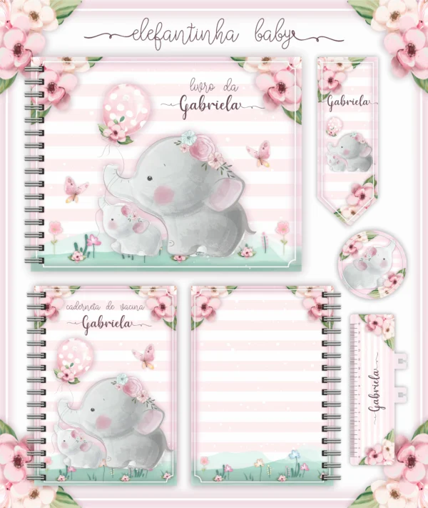 Arquivo Digital KIT Caderneta de vacina ELEFANTINHA 01