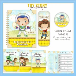 Arquivo Digital KIT Caderneta de vacina TOY STORY 1
