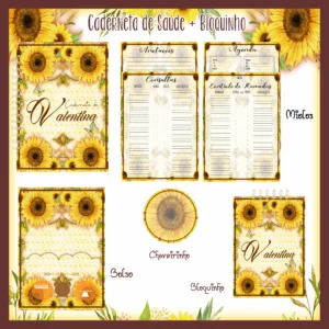 Arquivo Digital KIT Caderneta de vacina GIRASSOL 1