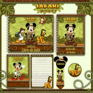 Arquivo Digital KIT Caderneta de vacina MICKEY SAFARI 1