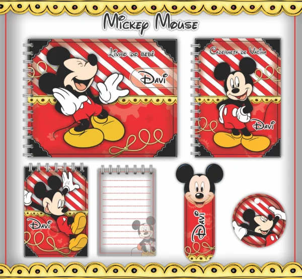 Arquivo Digital KIT Caderneta de vacina MICKEY 1