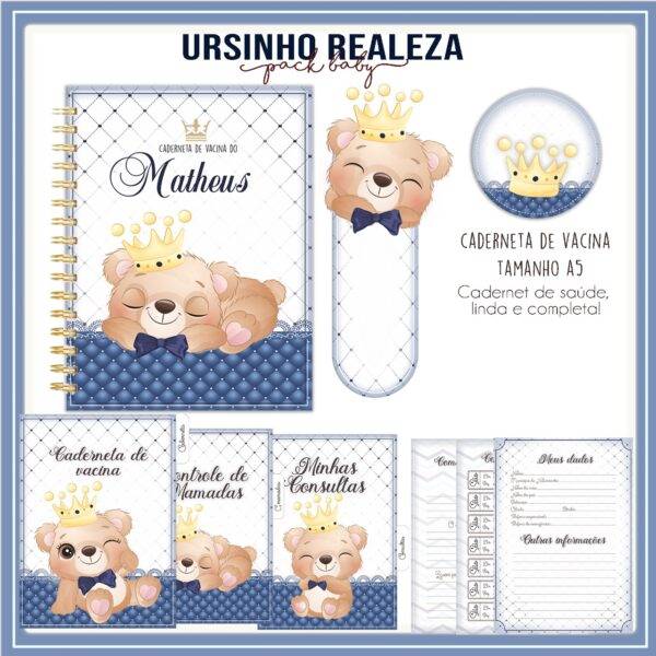Arquivo Digital KIT Caderneta de vacina URSINHO REALEZA 2