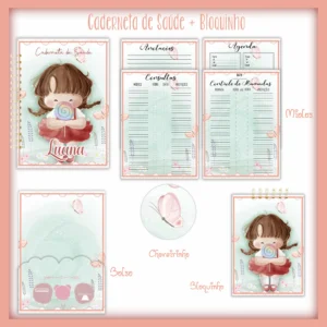 Arquivo Digital KIT Caderneta de vacina MENINA 2