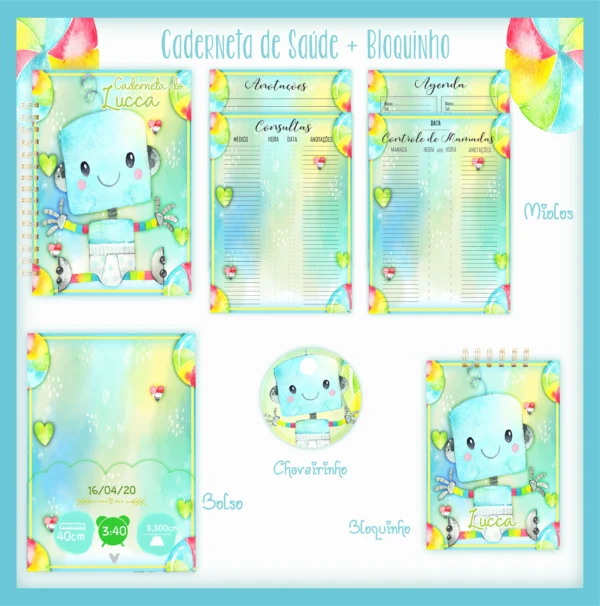 Arquivo Digital KIT Caderneta de vacina ROBO 1