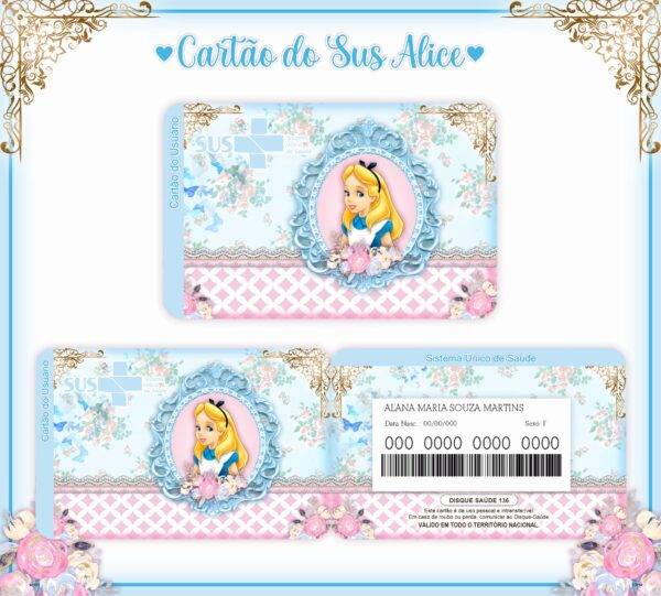Arquivo Digital KIT Caderneta ALICE NO PAÍS DAS MARAVILHAS 1 - Imagem 5