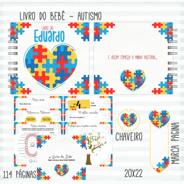Arquivo Digital KIT Caderneta de vacina AUTISMO 1 - Imagem 2