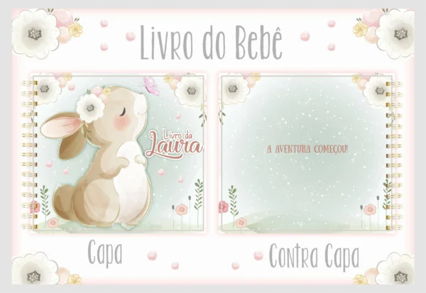 Arquivo Digital KIT Caderneta de vacina COELHINHA 01 - Imagem 3