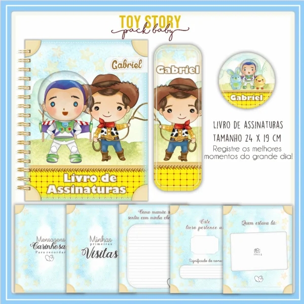 Arquivo Digital KIT Caderneta de vacina TOY STORY 1 - Imagem 2