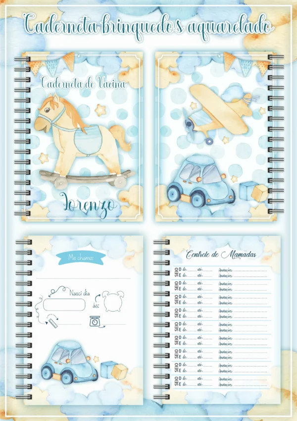 Arquivo Digital KIT Caderneta de vacina BRINQUEDOS 02 - Imagem 2