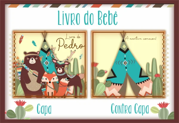 Arquivo Digital KIT Caderneta de vacina BOSQUE MENINO 02 - Imagem 3