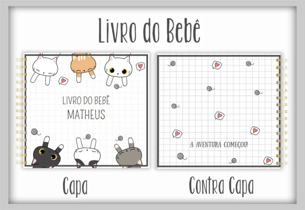 Arquivo Digital KIT Caderneta de vacina GATINHOS 2 - Imagem 2