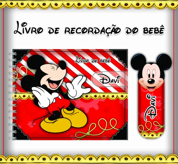 Arquivo Digital KIT Caderneta de vacina MICKEY 1 - Imagem 2