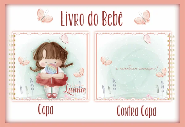 Arquivo Digital KIT Caderneta de vacina MENINA 2 - Imagem 2