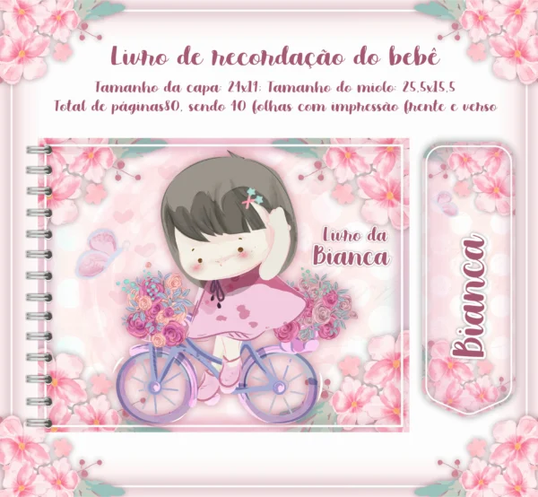 Arquivo Digital KIT Caderneta de vacina MENINA 1 - Imagem 2