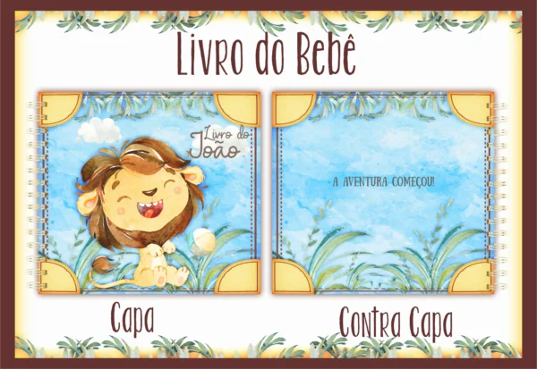 Arquivo Digital KIT Caderneta de vacina LEAOZINHO 2 - Imagem 2