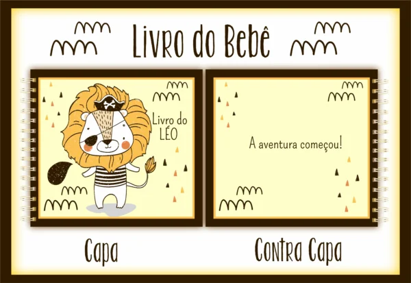 Arquivo Digital KIT Caderneta de vacina LEAOZINHO 1 - Imagem 2