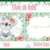 Arquivo Digital KIT Caderneta de vacina KOALA MENINA 1 - Imagem 2