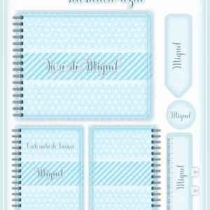 Arquivo Digital KIT Caderneta de vacina NEUTRO AZUL 2