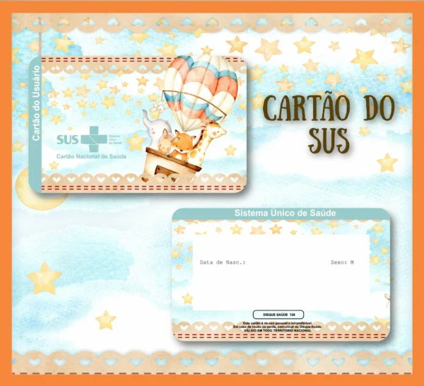 Arquivo Digital KIT Caderneta de vacina ANIMAIS BALOEIROS 2 - Imagem 2