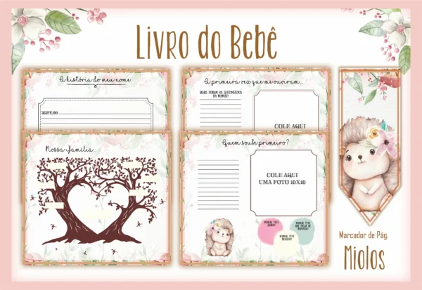 Arquivo Digital KIT Caderneta de vacina BOSQUE ENCANTADO 01 - Imagem 4