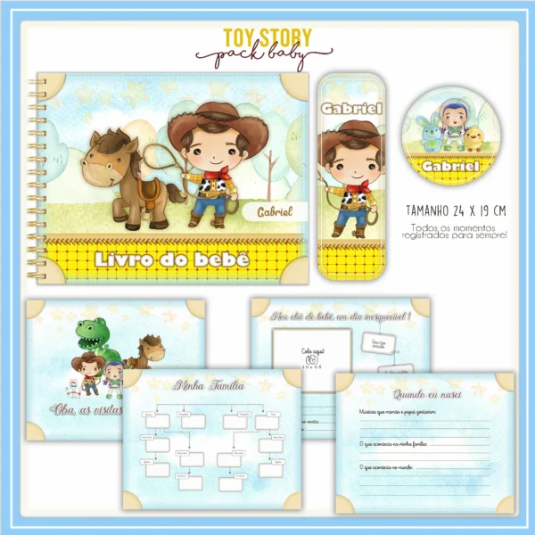 Arquivo Digital KIT Caderneta de vacina TOY STORY 1 - Imagem 4