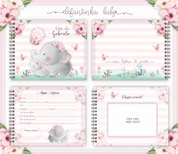 Arquivo Digital KIT Caderneta de vacina ELEFANTINHA 01 - Imagem 3