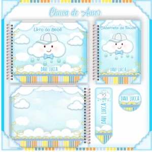 Arquivo Digital KIT Caderneta de vacina CHUVA MENINO 01