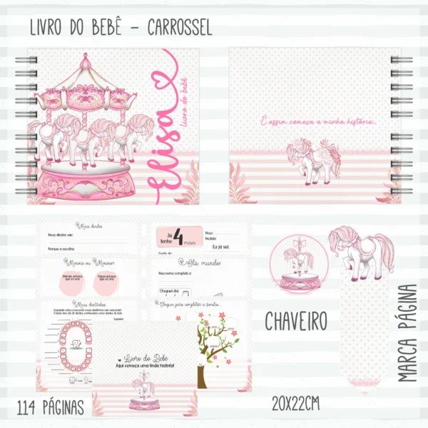 Arquivo Digital KIT Caderneta de vacina CARROSSEL 2 - Imagem 3