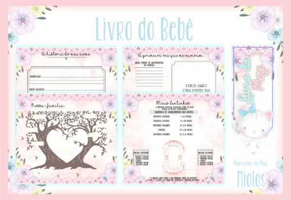 Arquivo Digital KIT Caderneta de vacina GATINHA 1 - Imagem 3