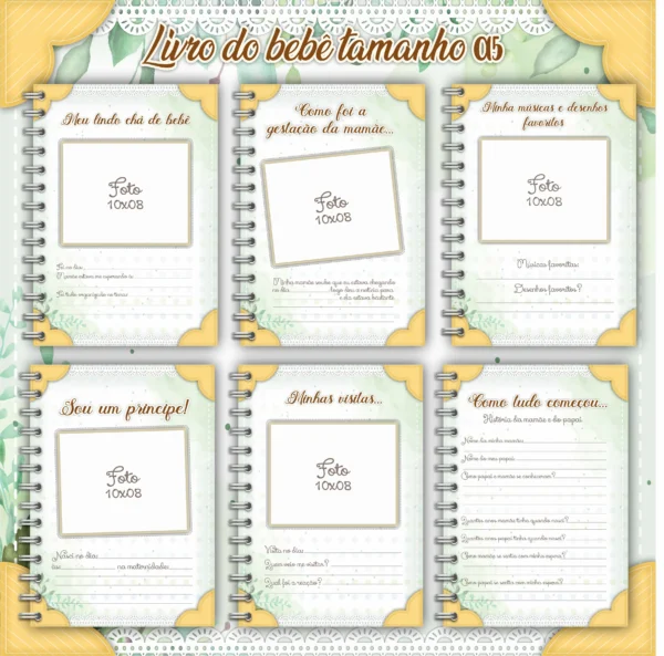 Arquivo Digital KIT Caderneta de vacina LEÃOZINHO 3 - Imagem 4