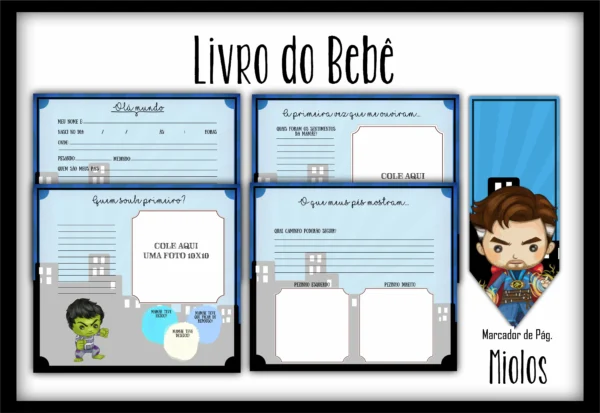 Arquivo Digital KIT Caderneta de vacina HEROIS 1 - Imagem 3