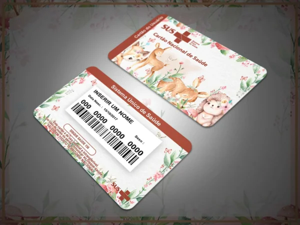 Arquivo Digital KIT Caderneta de vacina BOSQUE ENCANTADO 01 - Imagem 2