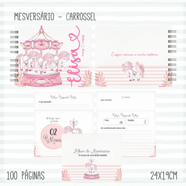 Arquivo Digital KIT Caderneta de vacina CARROSSEL 2 - Imagem 2