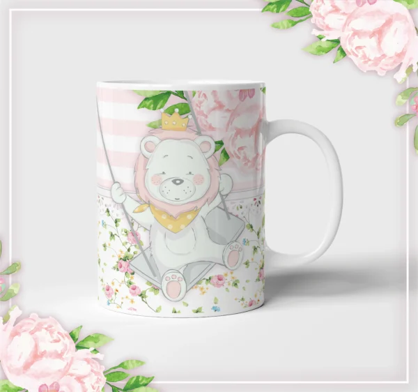 Arquivo Digital KIT Caderneta de vacina LEÃOZINHO ROSA 1 - Imagem 3