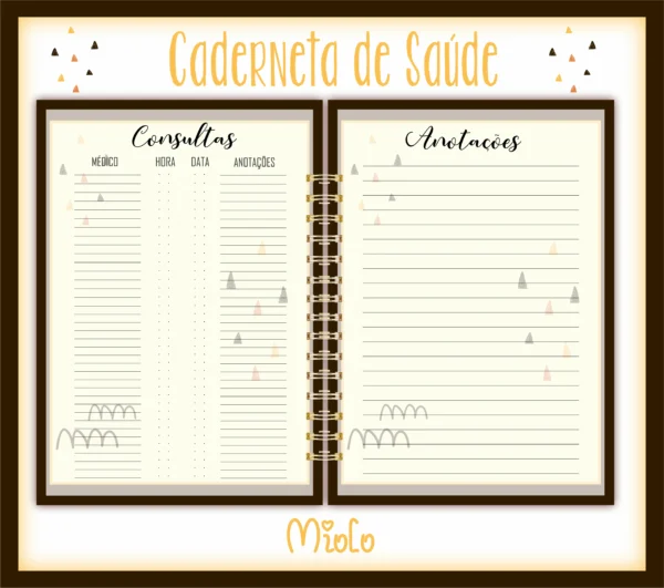 Arquivo Digital KIT Caderneta de vacina LEAOZINHO 1 - Imagem 4