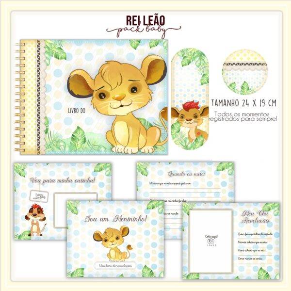 Arquivo Digital KIT Caderneta de vacina REI LEAO 1 - Imagem 3