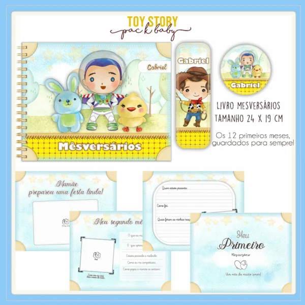 Arquivo Digital KIT Caderneta de vacina TOY STORY 1 - Imagem 3