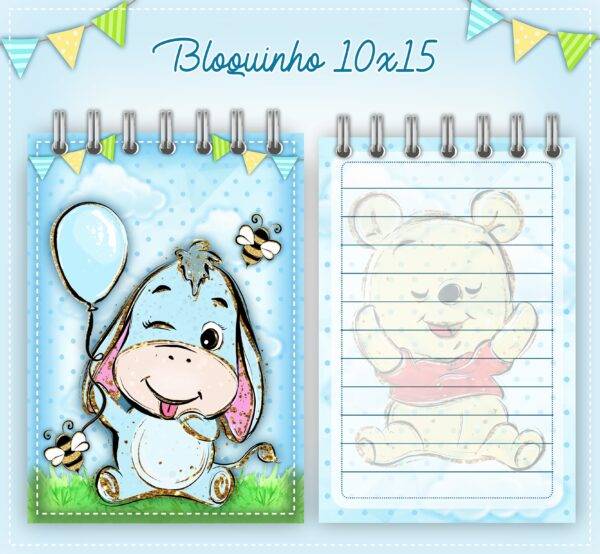 Arquivo Digital KIT Caderneta de vacina URSINHO POOH 1 - Imagem 5