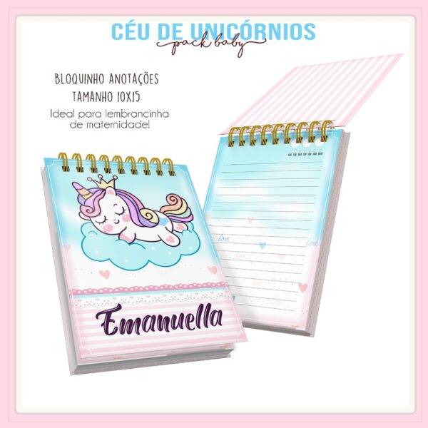 Arquivo Digital KIT Caderneta de vacina UNICORNIO 1 - Imagem 5