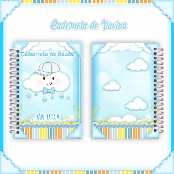 Arquivo Digital KIT Caderneta de vacina CHUVA MENINO 01 - Imagem 4