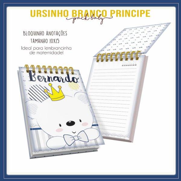 Arquivo Digital KIT Caderneta de vacina URSINHO BRANCO 1 - Imagem 3
