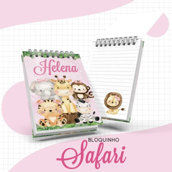 Arquivo Digital KIT Caderneta de vacina Safari Menina 3 - Imagem 5