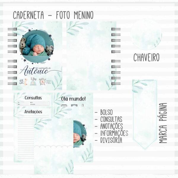 Arquivo Digital Kit Caderneta de Vacina Foto Menino 1